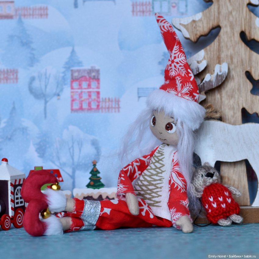 Эльф и котик — Домашние фото авторских игрушек: Тедди (фото 3)