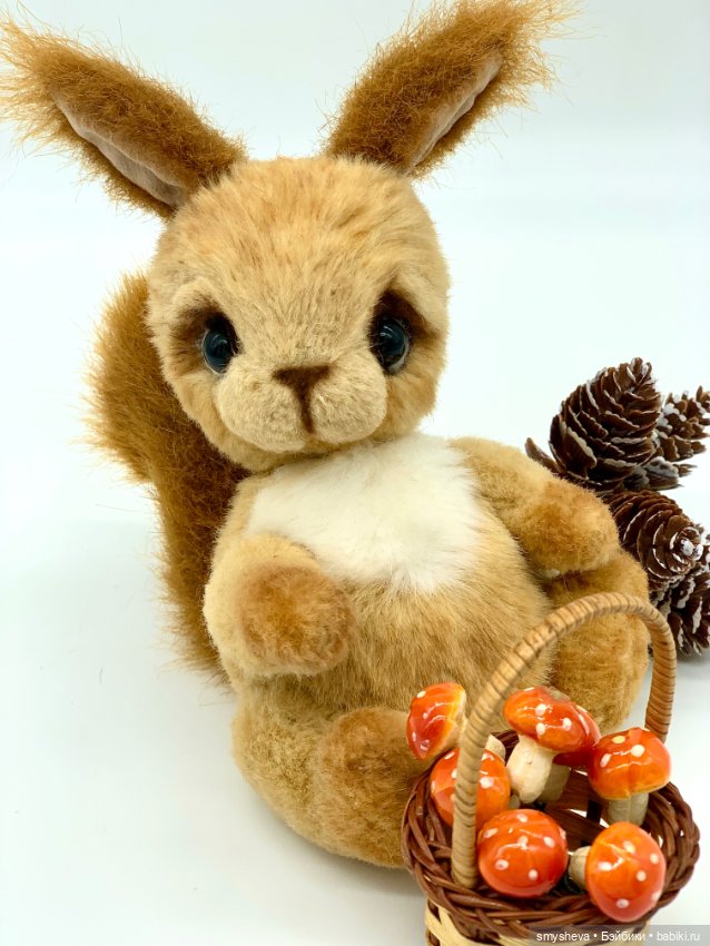 Белочка Бэби в технике Тедди (фото 2)