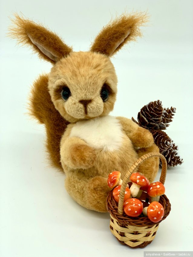 Белочка Бэби в технике Тедди