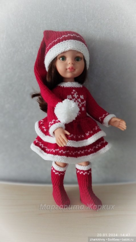 С Новым 2025 годом — Одежда и обувь для кукол своими руками: фото (фото 9)