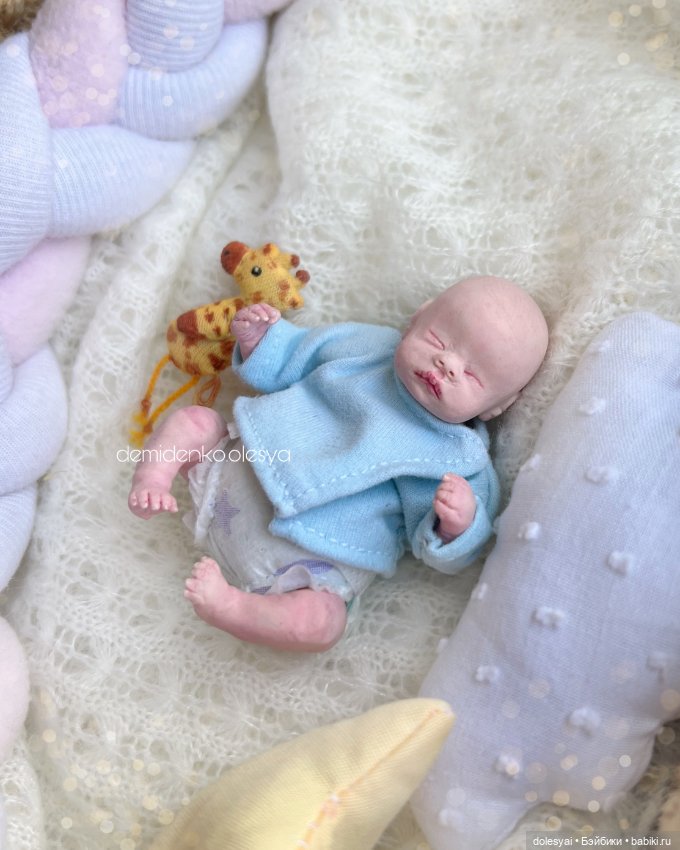 Кукла младенец Самир — Авторские миниатюрные куклы: лепка (фото 3)