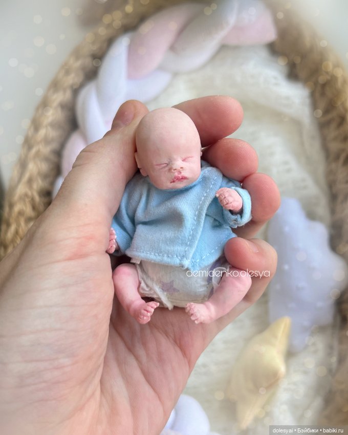 Кукла младенец Самир — Авторские миниатюрные куклы: лепка (фото 8)
