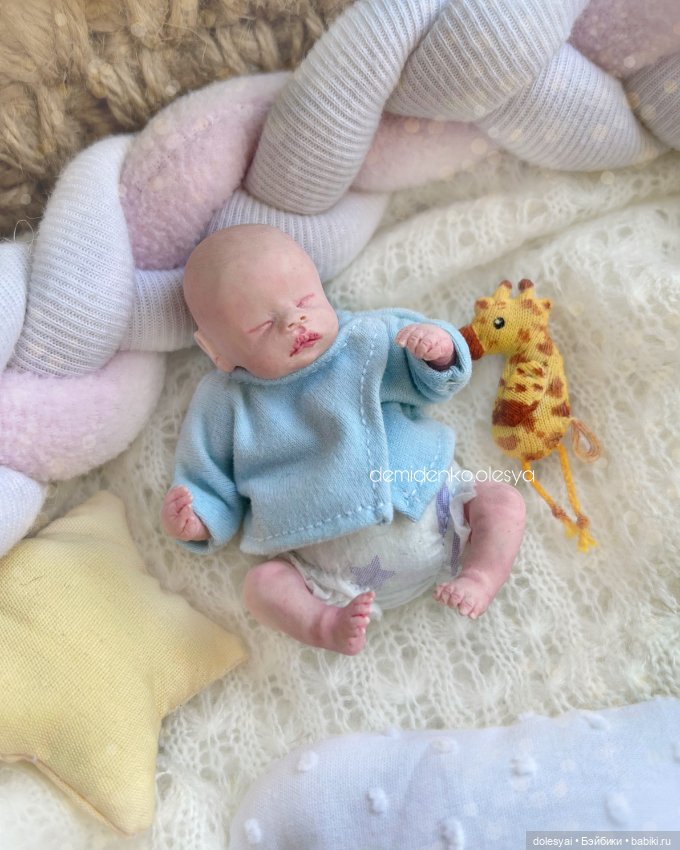 Кукла младенец Самир — Авторские миниатюрные куклы: лепка (фото 6)