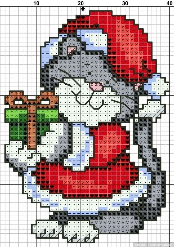 Схемы для вышивки: новогодняя подборка миниатюр и идей