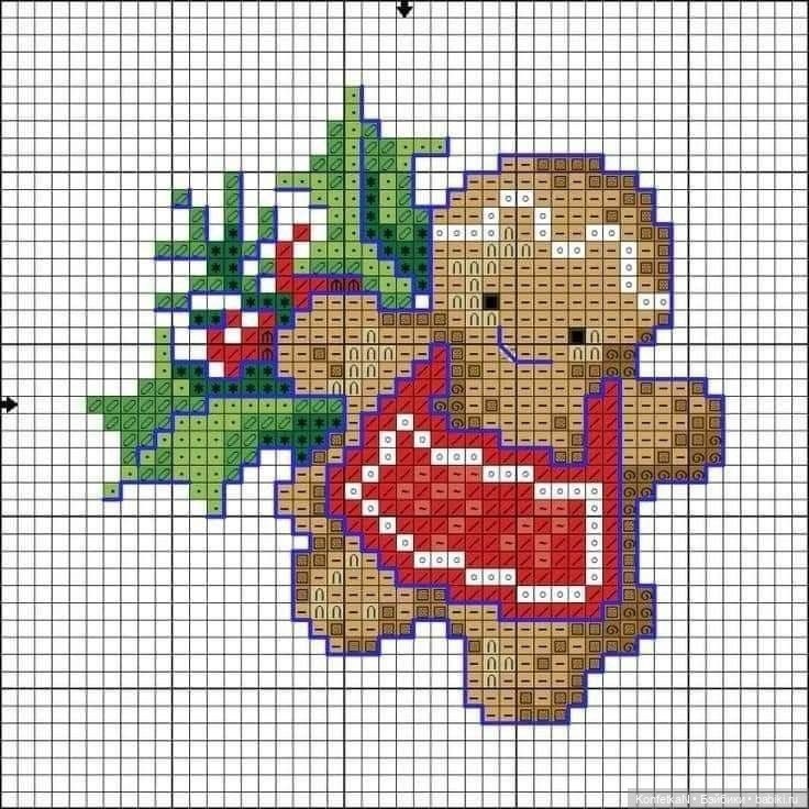 Схемы для вышивки: новогодняя подборка миниатюр и идей