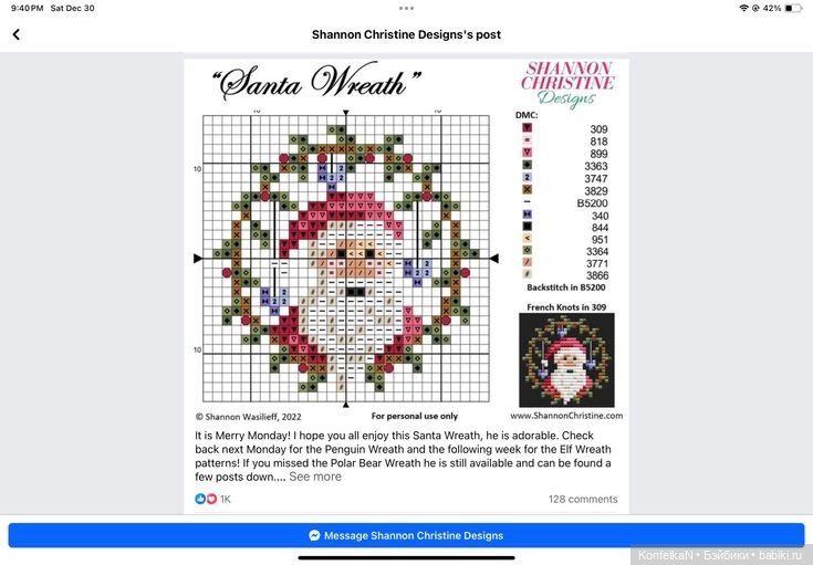 Схемы для вышивки: новогодняя подборка миниатюр и идей