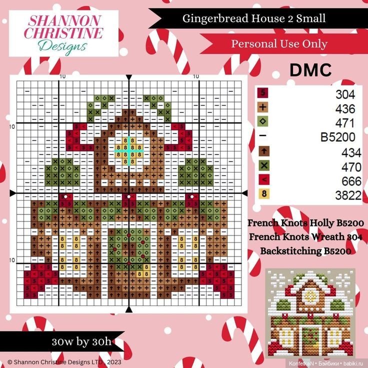 Схемы для вышивки: новогодняя подборка миниатюр и идей (фото 8)