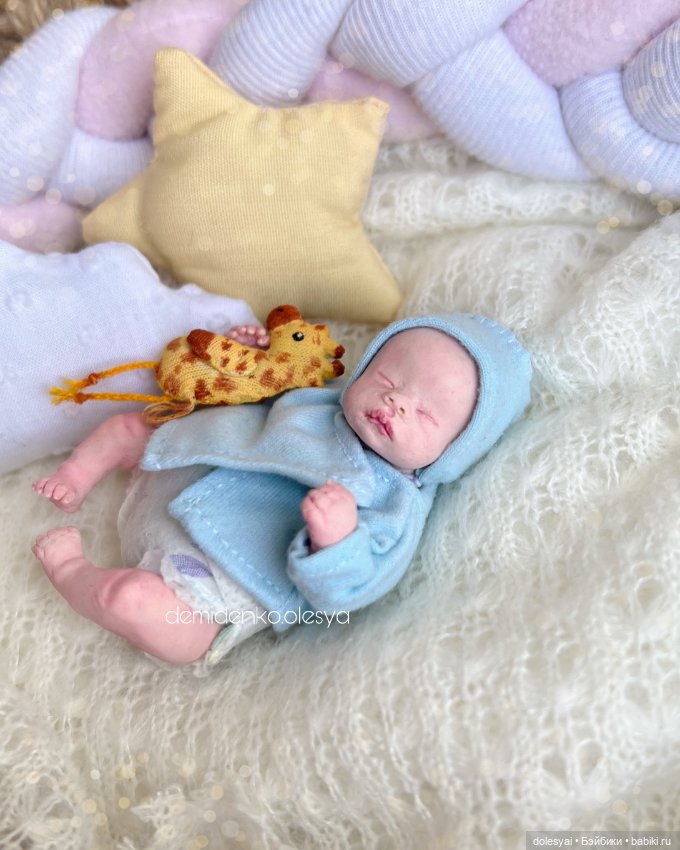 Кукла младенец Самир — Авторские миниатюрные куклы: лепка (фото 5)
