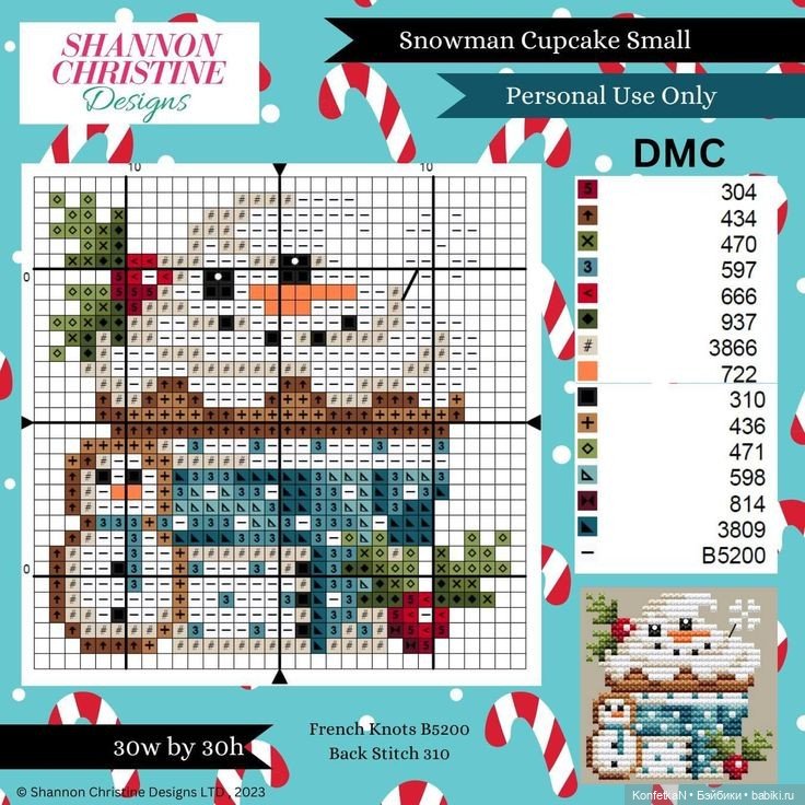 Схемы для вышивки: новогодняя подборка миниатюр и идей (фото 4)