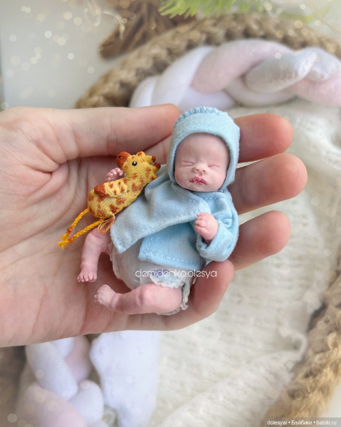 Кукла младенец Самир — Авторские миниатюрные куклы: лепка (фото 4)