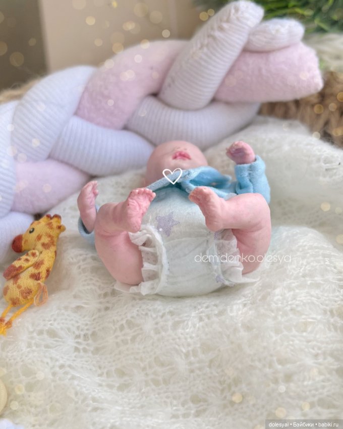 Кукла младенец Самир — Авторские миниатюрные куклы: лепка (фото 7)
