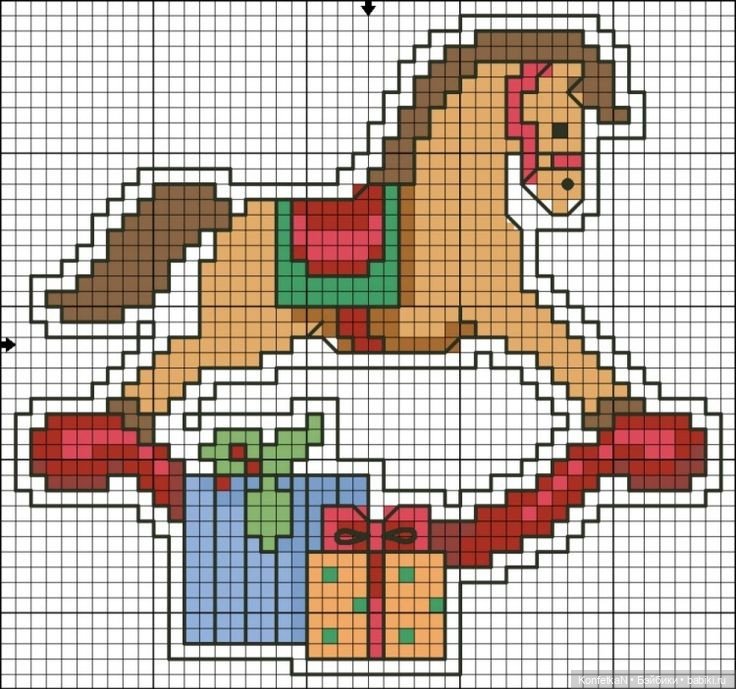 Схемы для вышивки: новогодняя подборка миниатюр и идей