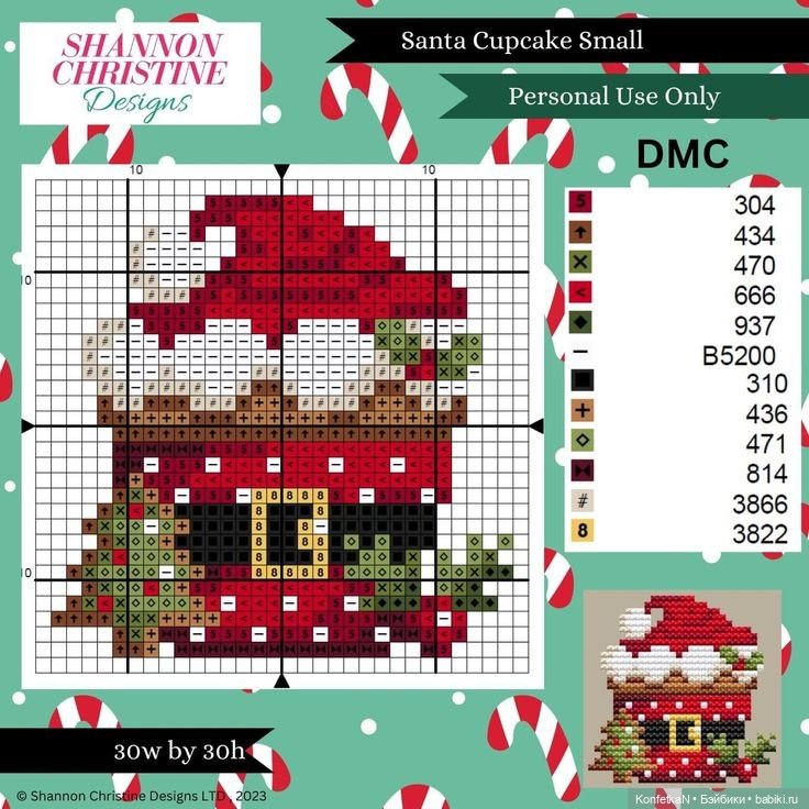 Схемы для вышивки: новогодняя подборка миниатюр и идей (фото 6)