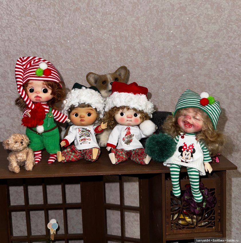 Новогодние наряды — Разные шарнирные куклы (не БЖД): редкие