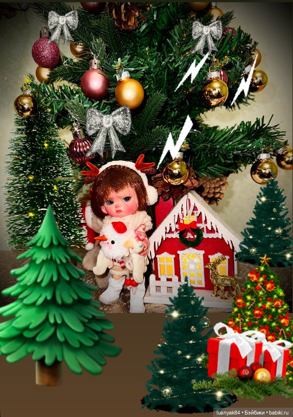 Новогодние наряды — Разные шарнирные куклы (не БЖД): редкие (фото 9)