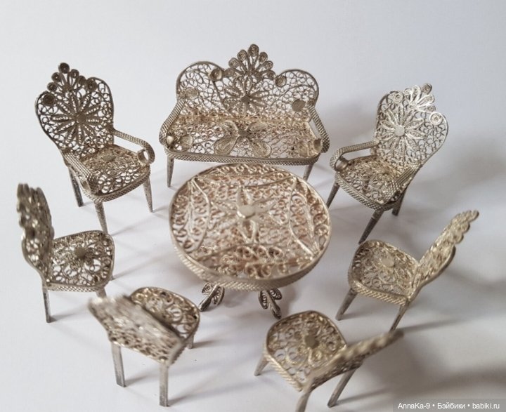 Мебель из металла для миньонет