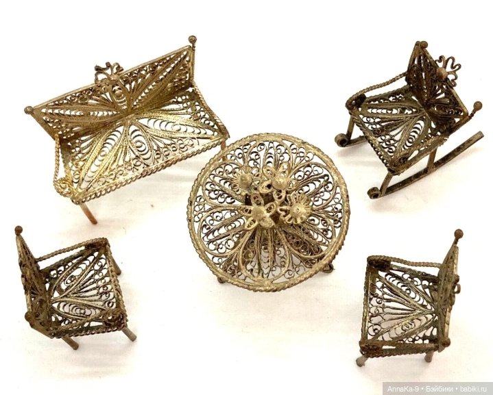 Мебель из металла для миньонет