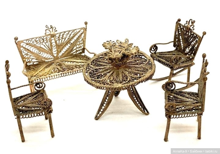 Мебель из металла для миньонет