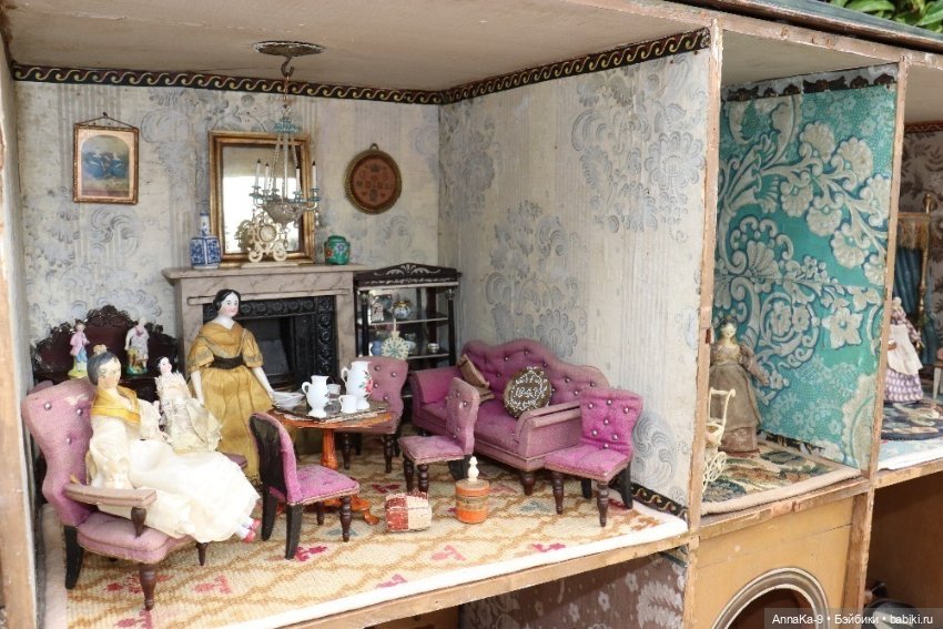 Антикварные домики — Антикварные куклы Mignonette (Миньонетта): карманные (фото 4)