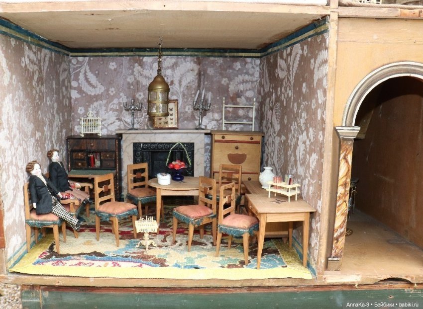 Антикварные домики — Антикварные куклы Mignonette (Миньонетта): карманные (фото 6)