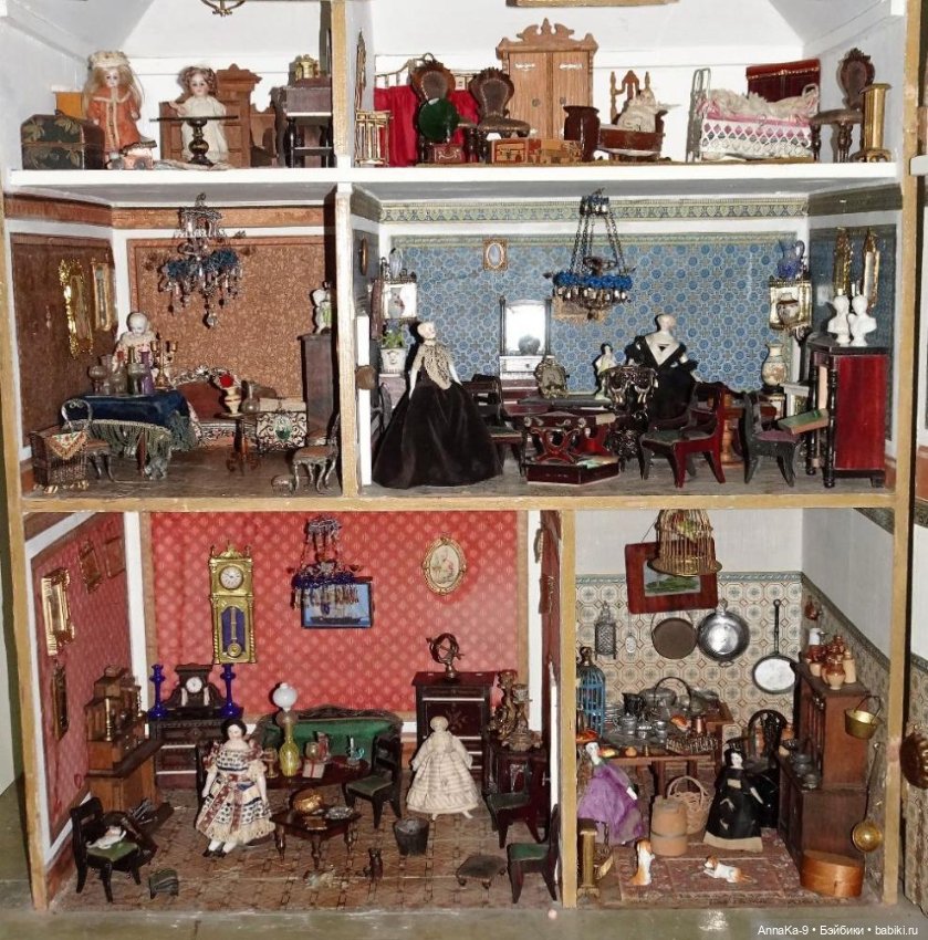 Антикварные домики — Антикварные куклы Mignonette (Миньонетта): карманные