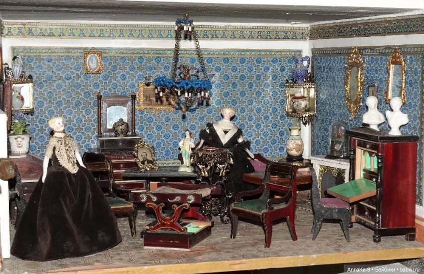 Антикварные домики — Антикварные куклы Mignonette (Миньонетта): карманные