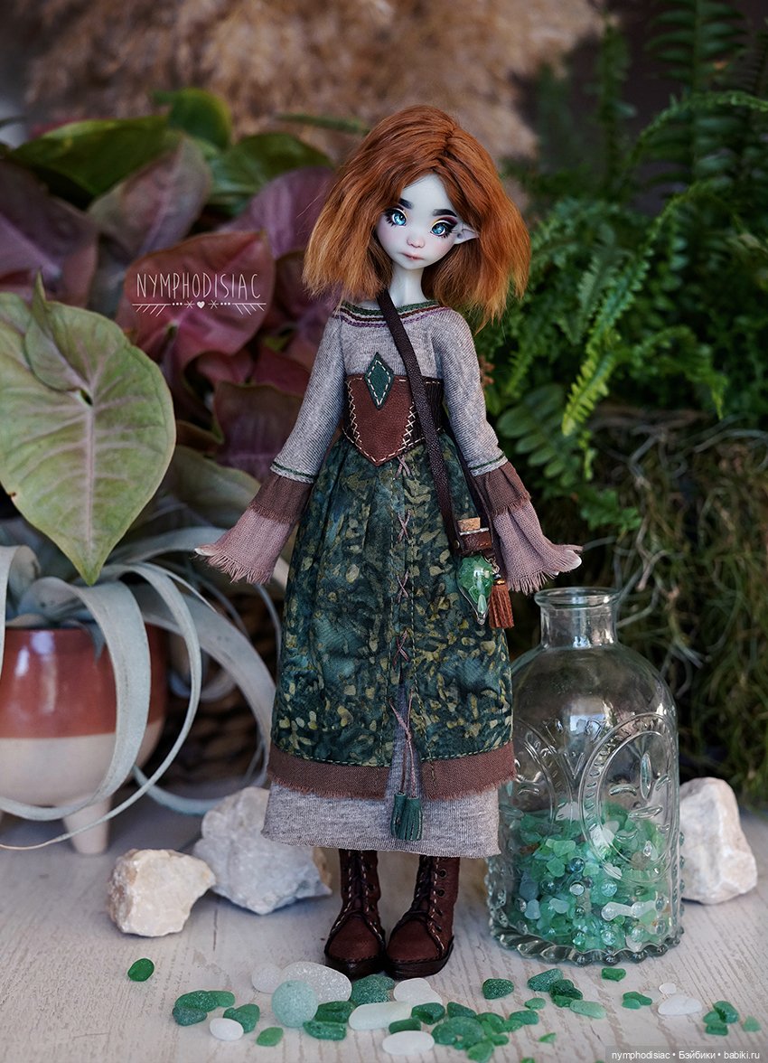 Собирательница морских стеклышек - авторский наряд для куклы 1/6