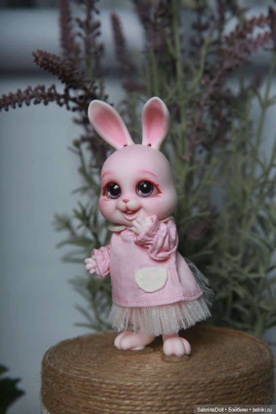 Сладкий розовый зайчик — Куклы Dollshe Craft (Доллше): BJD (БЖД)