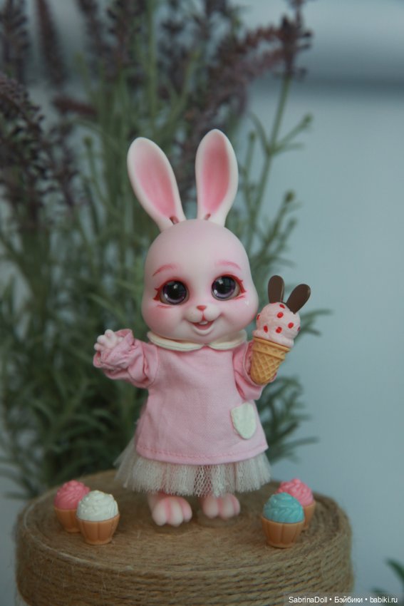 Сладкий розовый зайчик — Куклы Dollshe Craft (Доллше): BJD (БЖД)