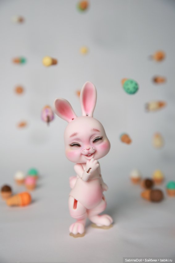 Сладкий розовый зайчик — Куклы Dollshe Craft (Доллше): BJD (БЖД) (фото 3)