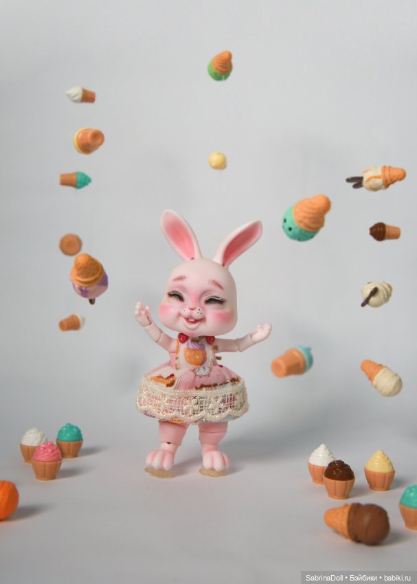 Сладкий розовый зайчик — Куклы Dollshe Craft (Доллше): BJD (БЖД)