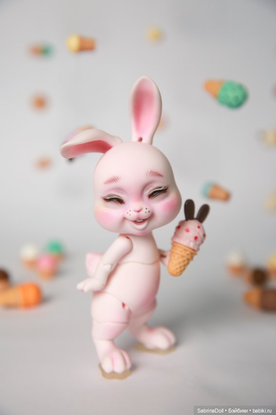 Сладкий розовый зайчик — Куклы Dollshe Craft (Доллше): BJD (БЖД) (фото 10)