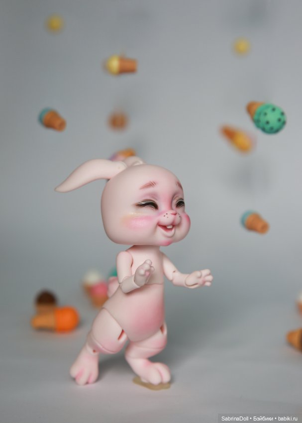 Сладкий розовый зайчик — Куклы Dollshe Craft (Доллше): BJD (БЖД) (фото 4)