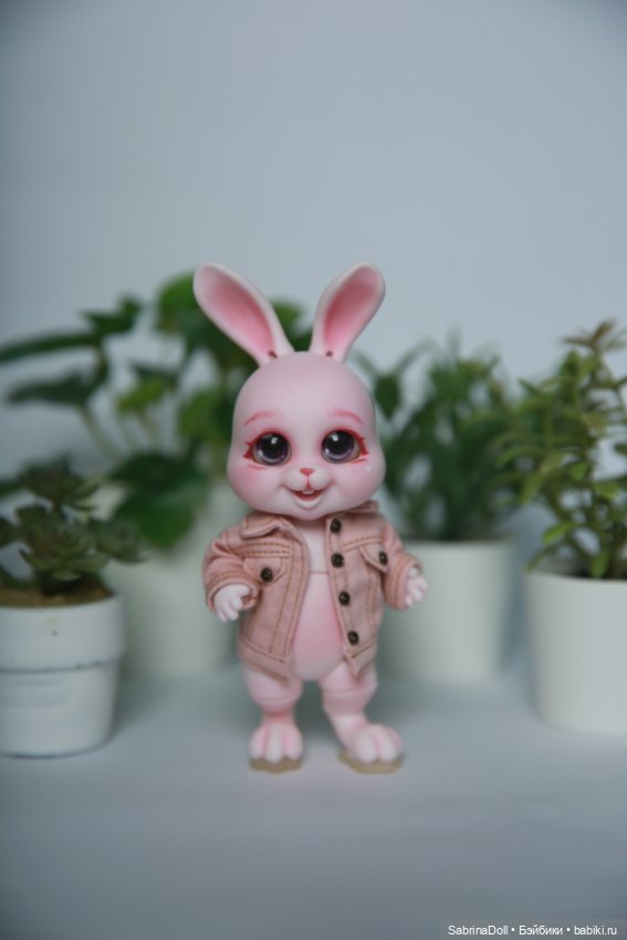 Сладкий розовый зайчик — Куклы Dollshe Craft (Доллше): BJD (БЖД)