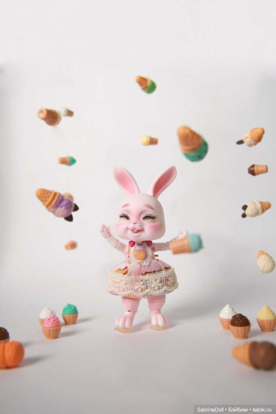 Сладкий розовый зайчик — Куклы Dollshe Craft (Доллше): BJD (БЖД) (фото 9)