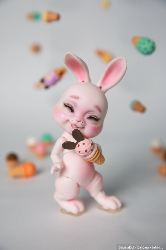 Сладкий розовый зайчик — Куклы Dollshe Craft (Доллше): BJD (БЖД) (фото 6)