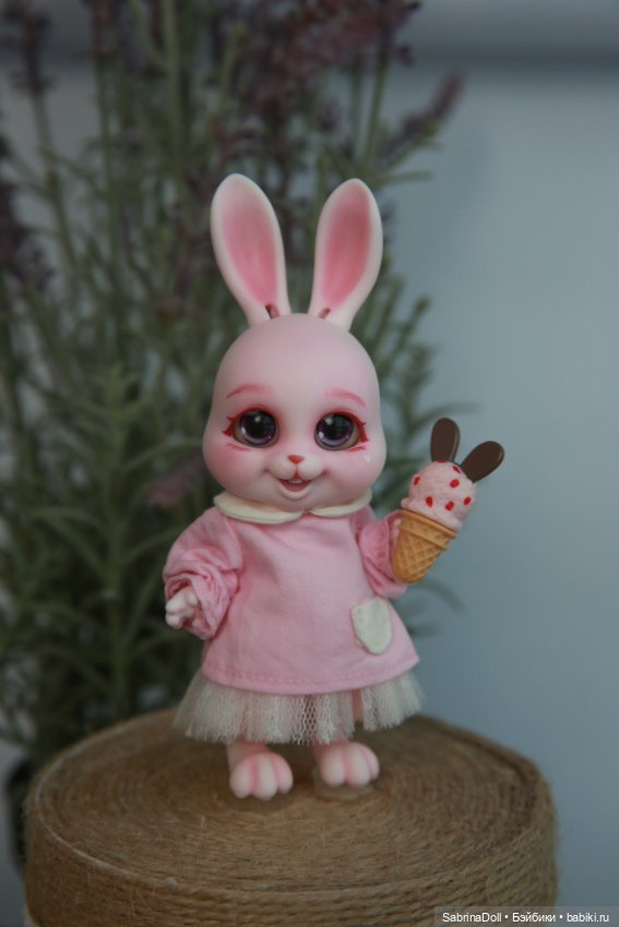 Сладкий розовый зайчик — Куклы Dollshe Craft (Доллше): BJD (БЖД)