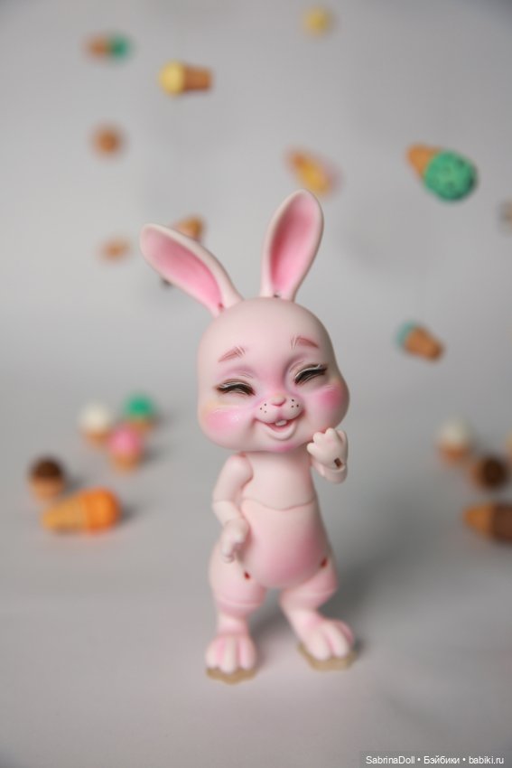 Сладкий розовый зайчик — Куклы Dollshe Craft (Доллше): BJD (БЖД) (фото 5)