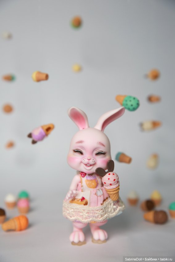 Сладкий розовый зайчик — Куклы Dollshe Craft (Доллше): BJD (БЖД) (фото 8)