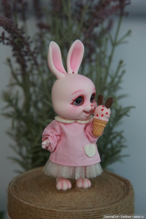 Сладкий розовый зайчик — Куклы Dollshe Craft (Доллше): BJD (БЖД)