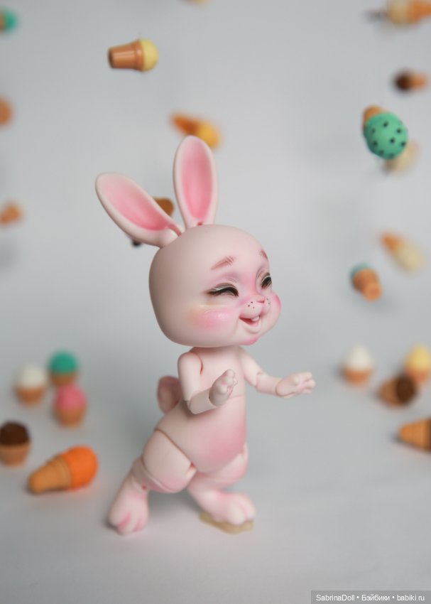 Сладкий розовый зайчик — Куклы Dollshe Craft (Доллше): BJD (БЖД) (фото 2)