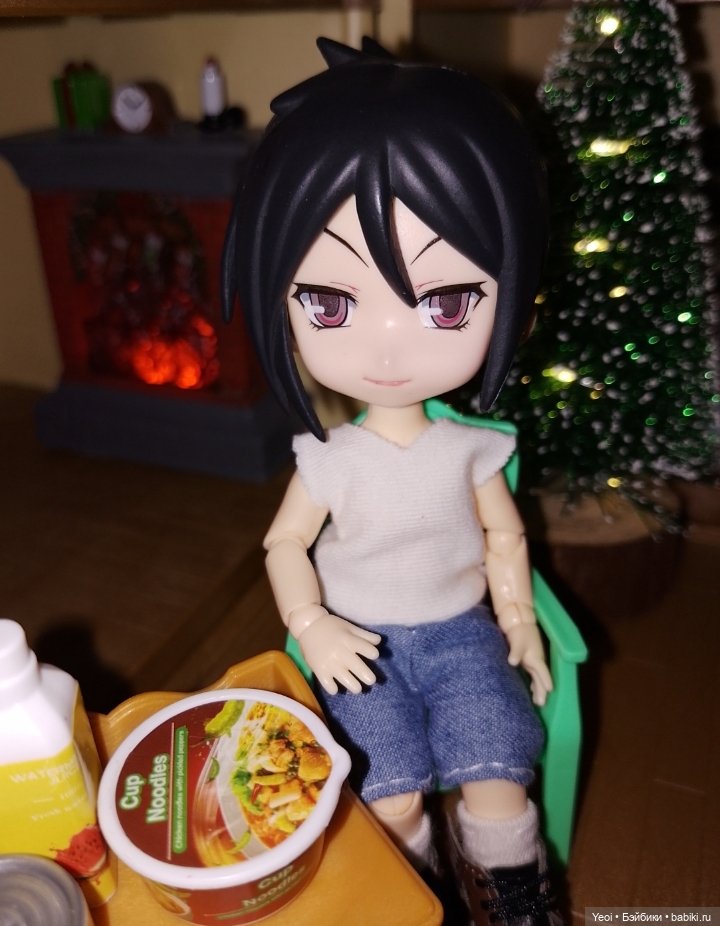 Камин и елочка для Себастиана. Нендороид. Дом Сельвания фемелис