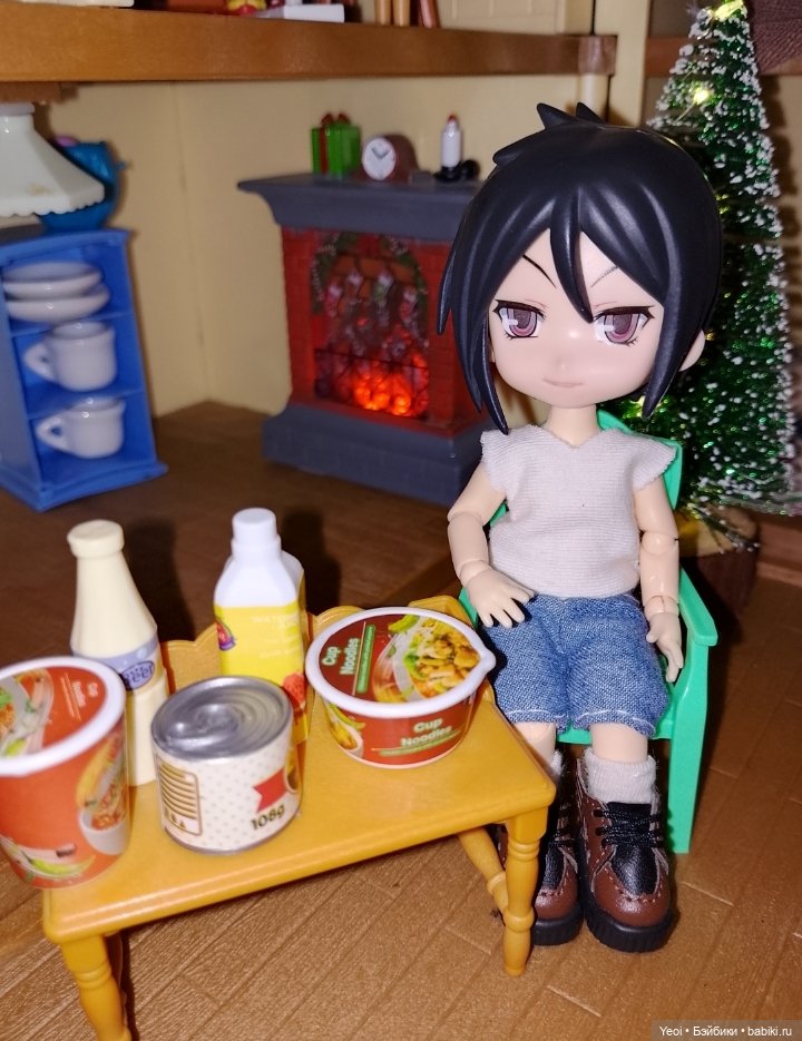 Камин и елочка для Себастиана. Нендороид. Дом Сельвания фемелис