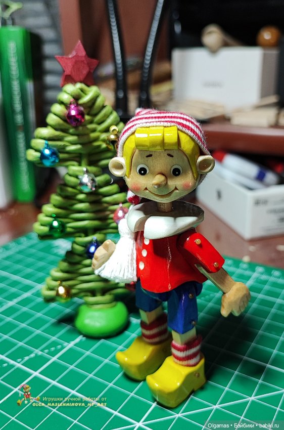 Буратино на скейте! 😊 — Авторские игрушки из дерева: резьба (фото 7)