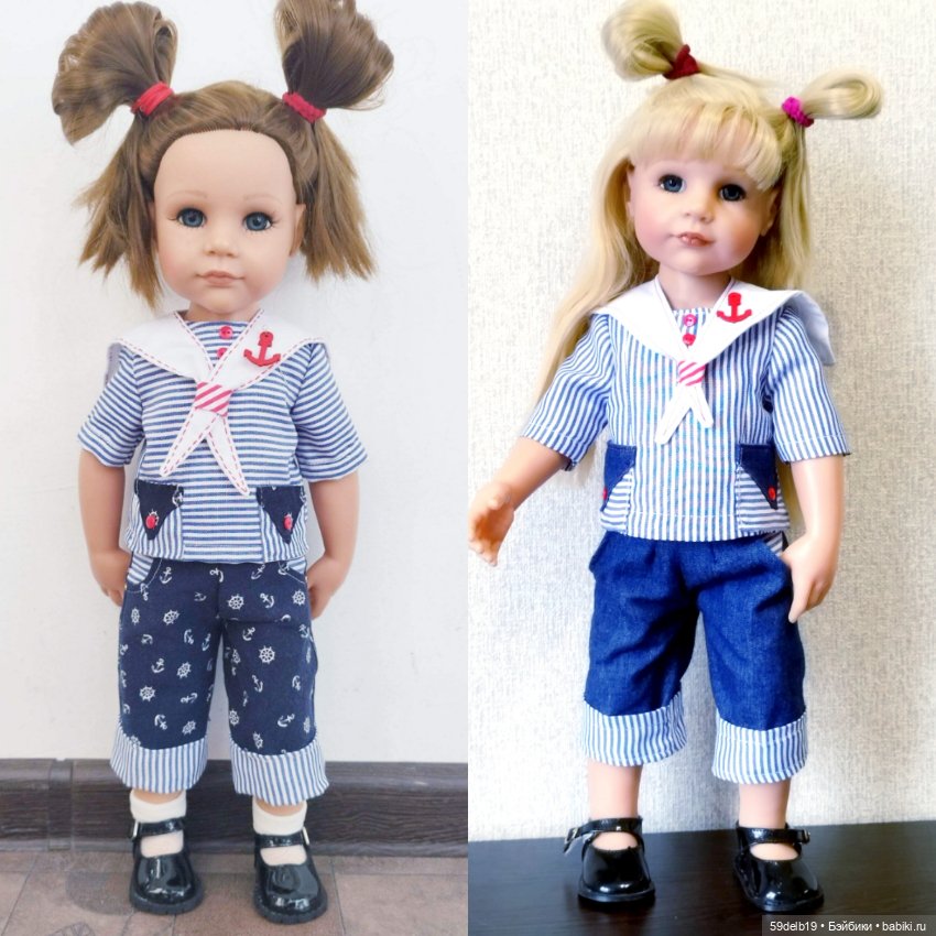 Комплект ,,Морячка" для готц 50 см (фото 10)