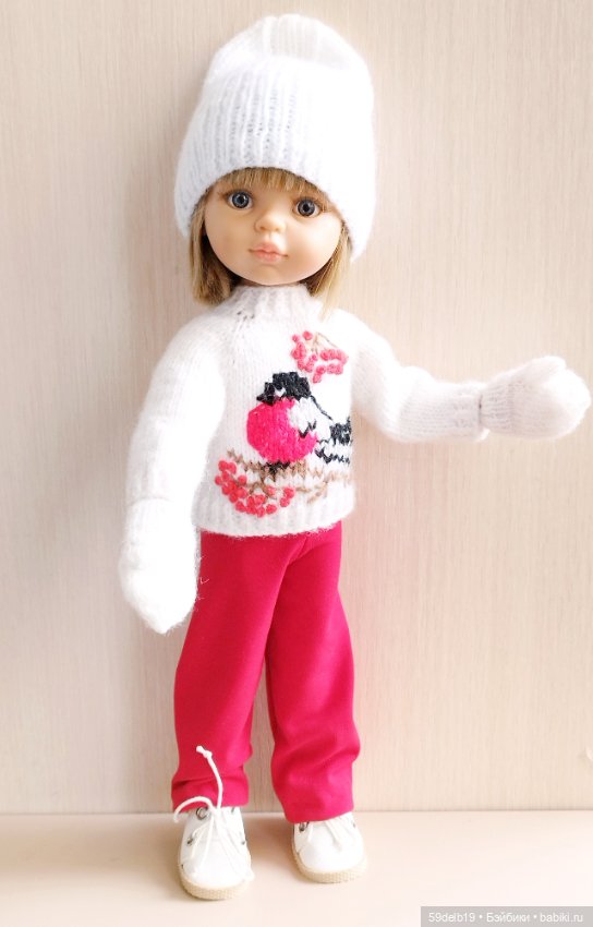 Зимний костюм со снегирем для паолочек