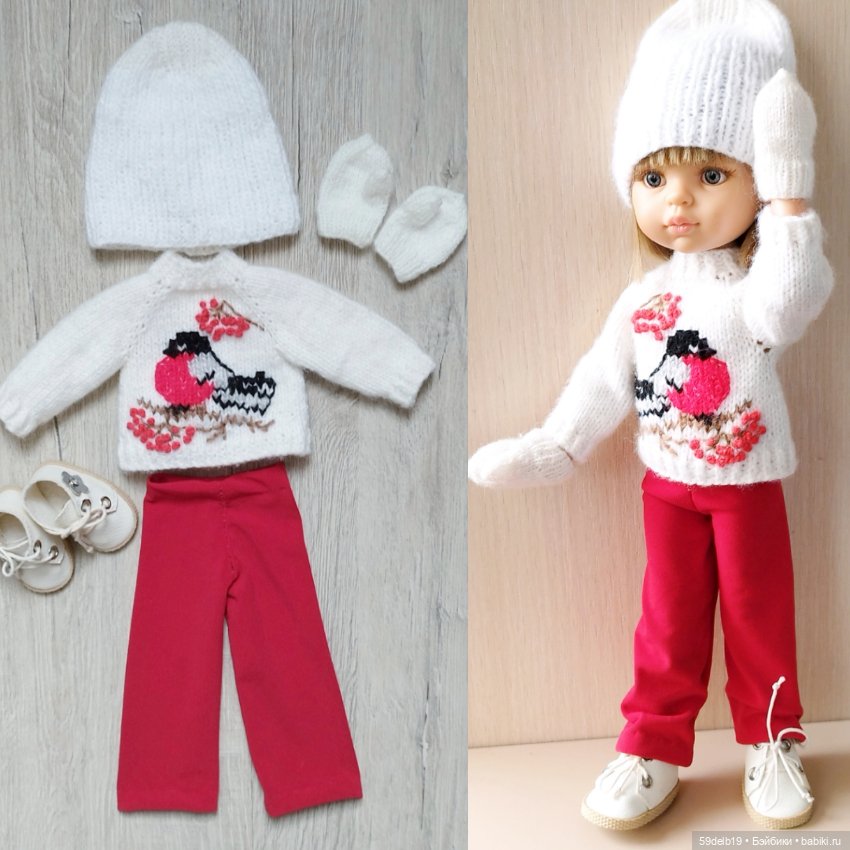 Зимний костюм со снегирем для паолочек (фото 8)