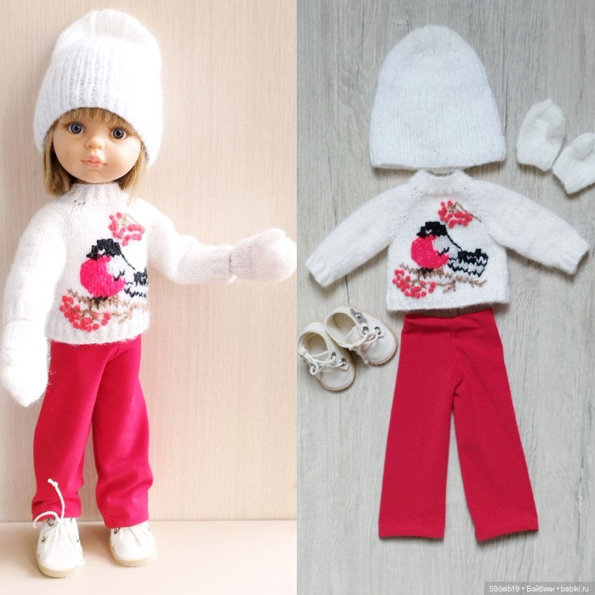 Зимний костюм со снегирем для паолочек (фото 7)