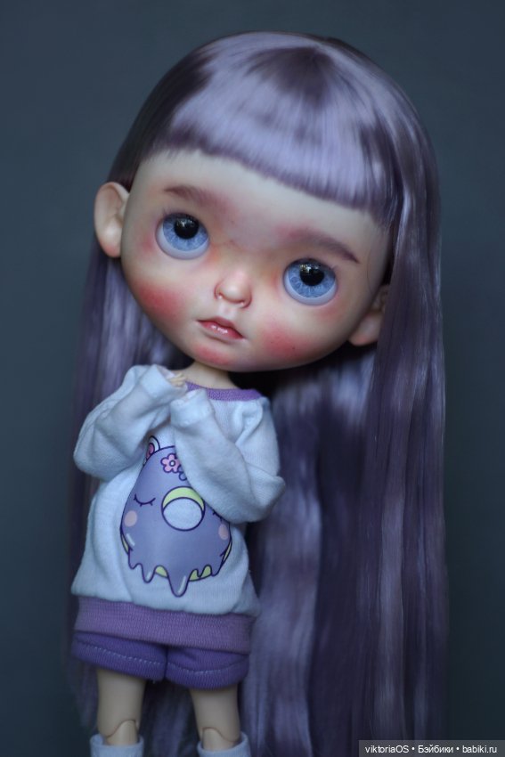 Лаванда 💜🤍💜 — Куклы Blythe (Блайз) ООАК: кастом (фото 6)