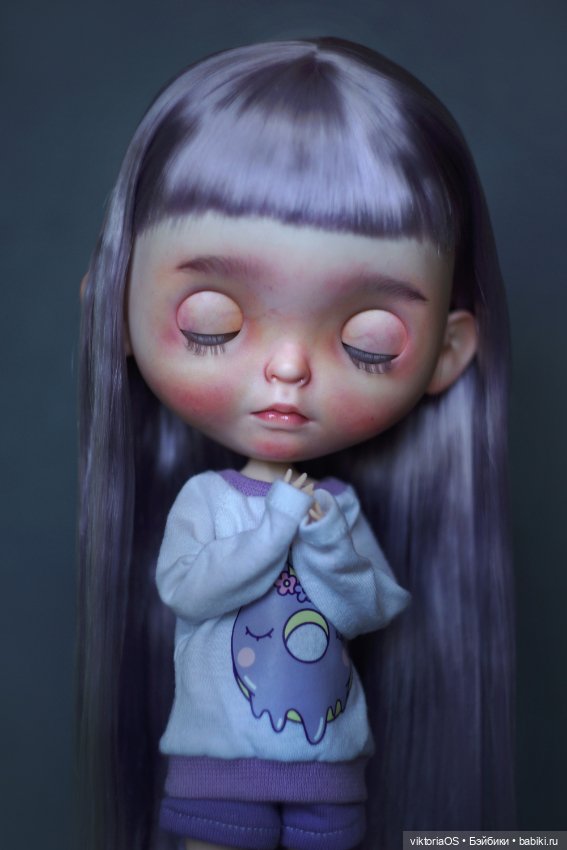 Лаванда 💜🤍💜 — Куклы Blythe (Блайз) ООАК: кастом (фото 3)